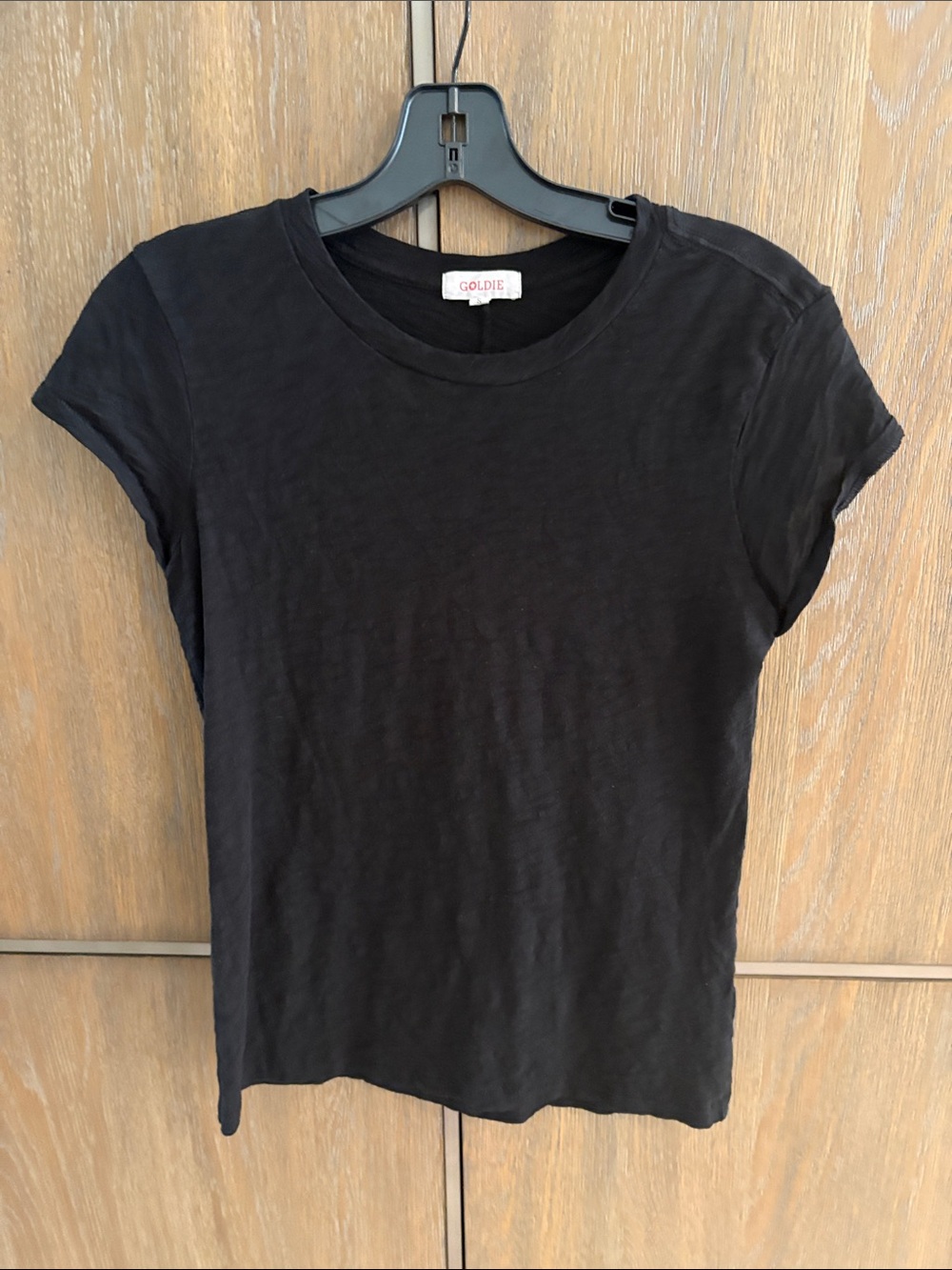 Goldie Black Short Sleeve Crewneck T-Shirt